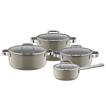 WMF 퓨전테크 오로라 프로 다크 브라스 4종 냄비 세트 