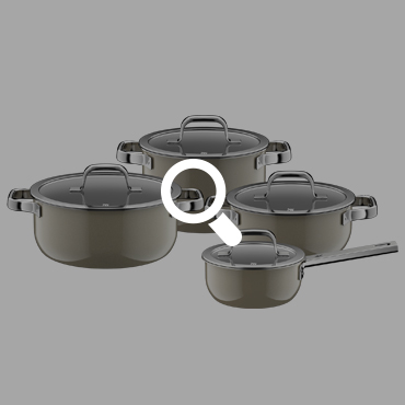 WMF 퓨전테크 오로라 프로 다크 브라스 4종 냄비 세트 