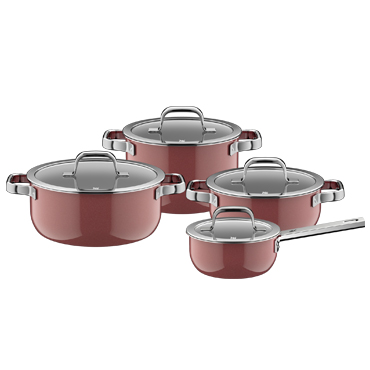 WMF 퓨전테크 오로라 프로 로즈쿼츠 4종 냄비 세트 