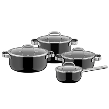 WMF 퓨전테크 오로라 프로 블랙 4종 냄비 세트 